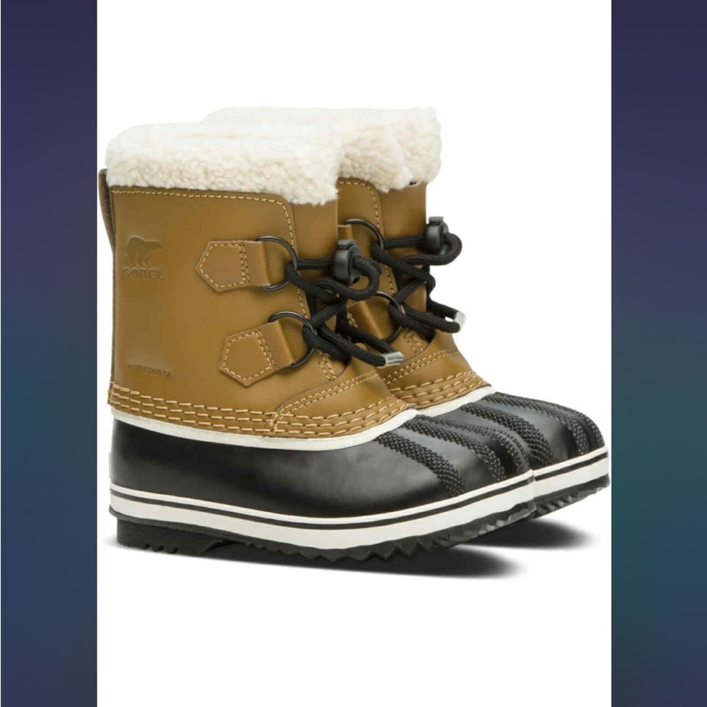 Sorel Kids Boots in Tan and Black